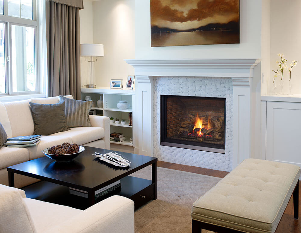 Regency-Gas-Fireplace-B41XTCE-Red-Brick-Panel Regency Gas Fireplace B41XTCE