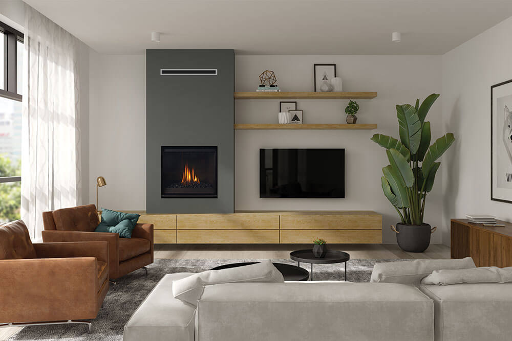 Regency-Gas-Fireplace-G600-Black-Crystals Regency Gas Fireplace G600